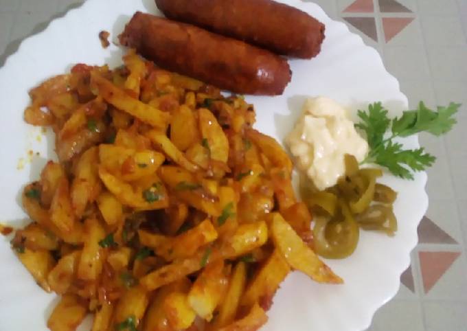 Simple Way to Prepare Jamie Oliver Masala chips #authormarathon