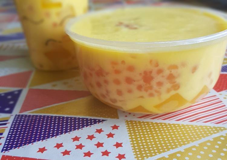 Bahan Manggo milky jelly | Cara Buat Manggo milky jelly Yang Enak Dan Mudah