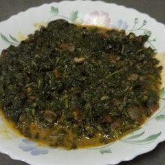 A picture of Mchicha with milk #vegetablecontest.