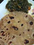 Chaula bhaji and jau roti