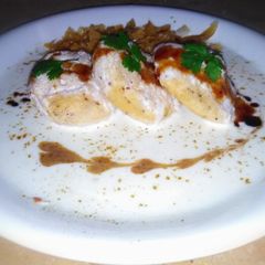 A picture of Daal mash (white lentil) ke dahi bare (iftar recipe).