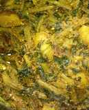 Gourd leaf and mix veg stir fry