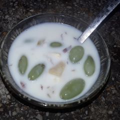 A picture of Fruit custard.