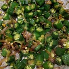 A picture of Bhindi fry.