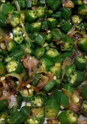 A picture of Bhindi fry.