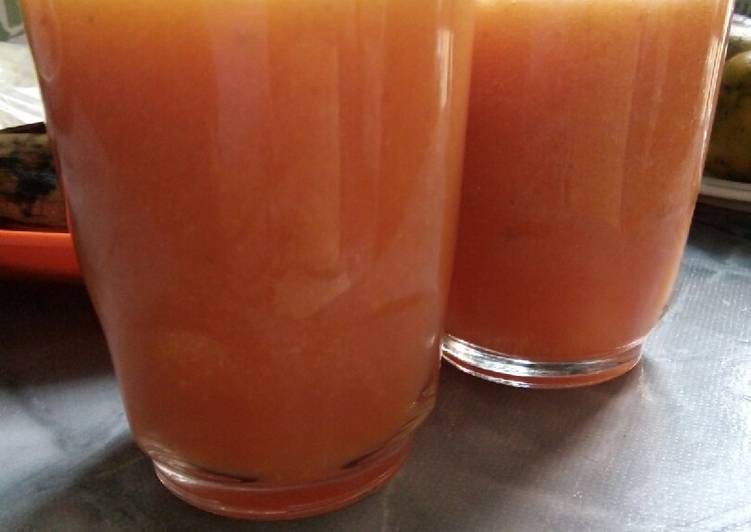 Langkah Mudah untuk Menyiapkan Jus apel tomat wortel Anti Gagal