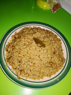 A picture of Jollof rice.