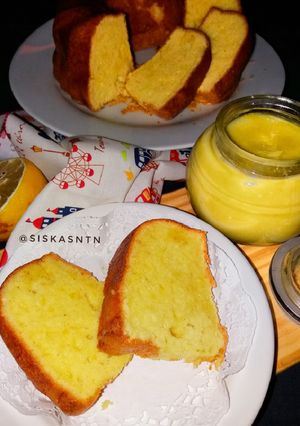 Foto resep Lemon Cake With Lemon Curd 🍋