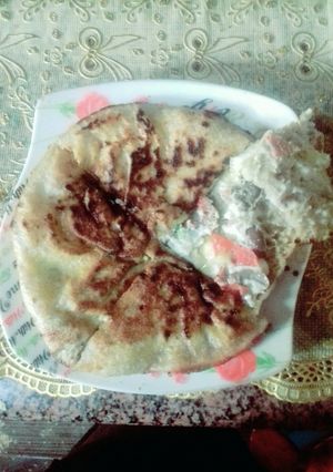 صورة لوصفة حواوشي البيض او سندوتش البيض 😉😍