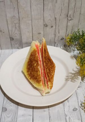 Foto resep Roti Bakar Strawberry Teflon