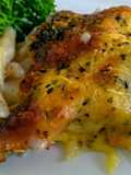 PENNE RIGATE Cubierto de Bechamel de Coco, relleno de gambas,
