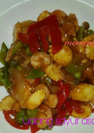Foto resep Udang sayur asam manis