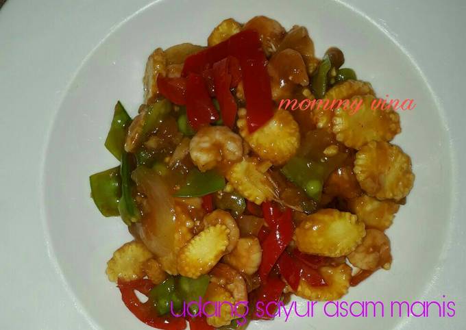 Udang sayur asam manis