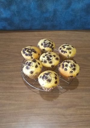 Una foto de Muffins con chips de chocolate