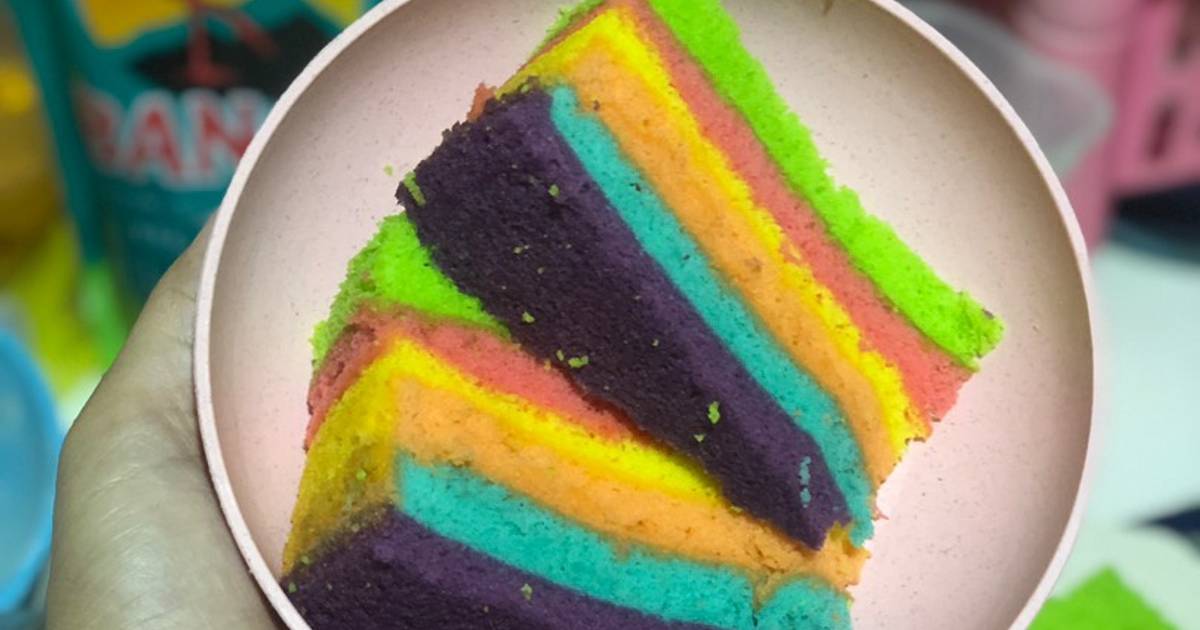 Resep Rainbow Cake Kukus Oleh Adhisty Cookpad