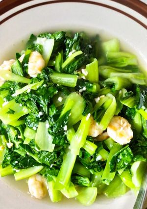 Foto resep Tumis baby pakcoy udang
