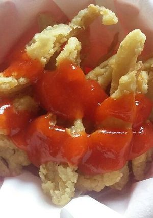 Foto resep 07. Jamur krispi kress