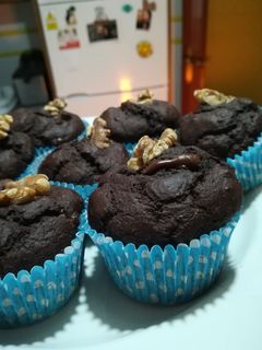 Una foto de Muffins de cacao