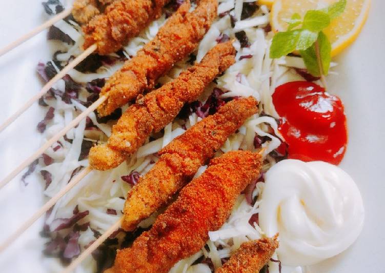 أصابع الدجاج المقرمشة (Crispy chicken fingers)