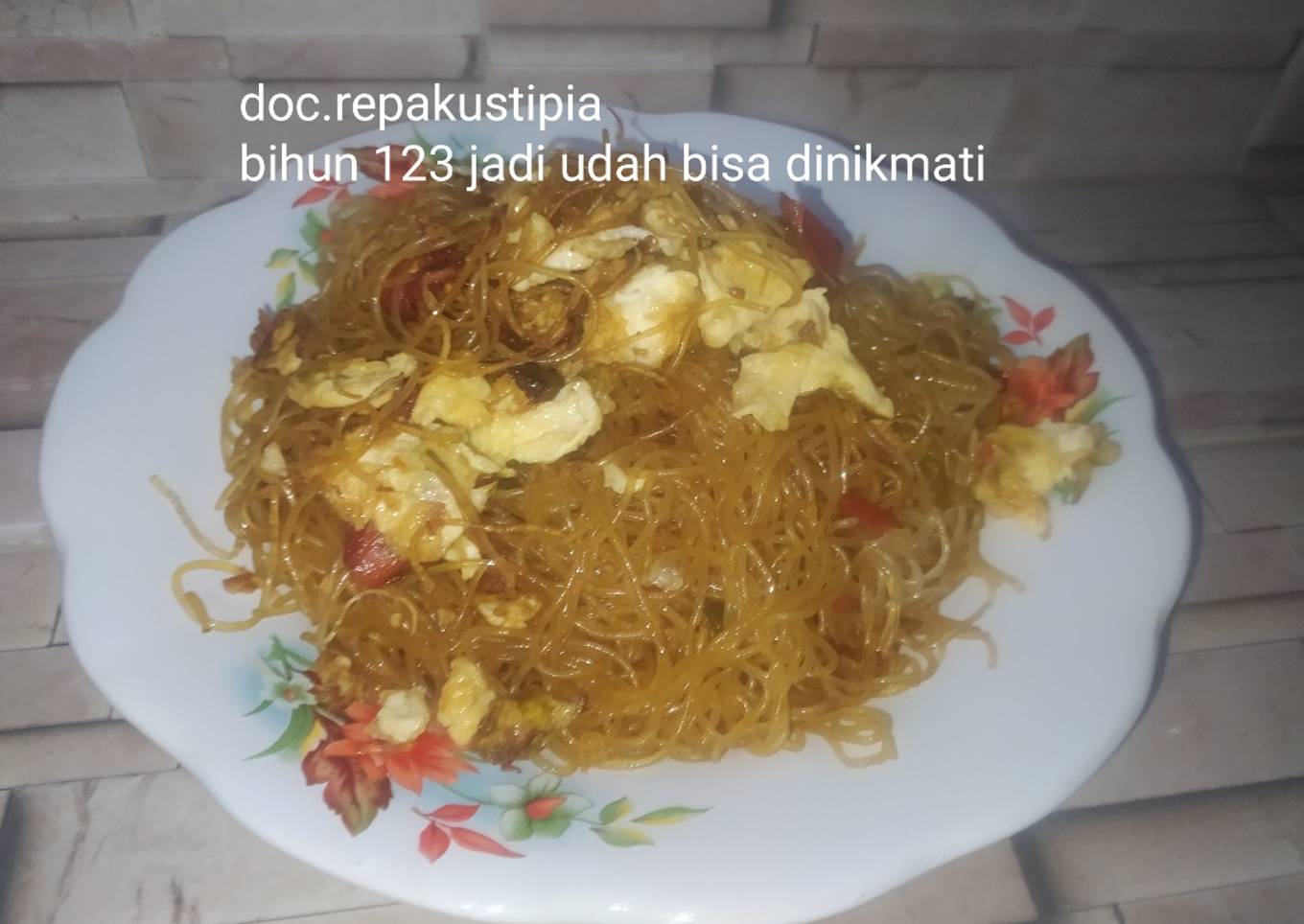 Bihun goreng 123 jadi !!!