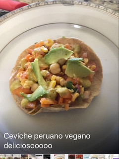 Una foto de Ceviche vegano