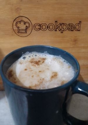 A picture of Hand beaten fluffy coffee ☕☕☕.