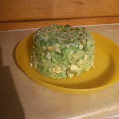 O poză a rețetei Broccoli with Eggs,Vegan Mozzarella and Onion.