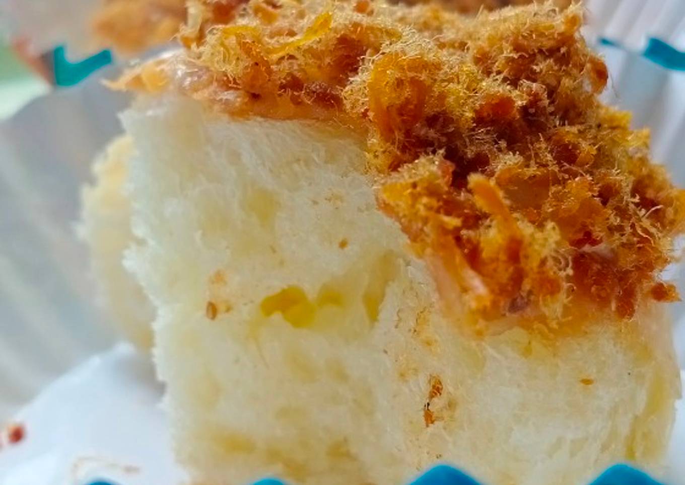 Bersihkan roti dengan ayam goreng