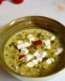 Curry de garbanzos con espinaca