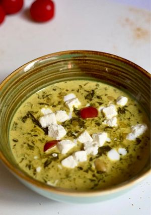 Una foto de Curry de garbanzos con espinaca