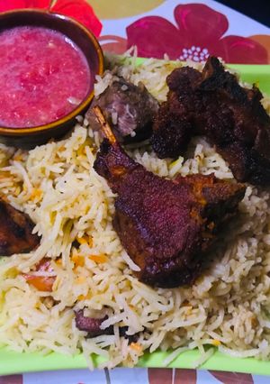 மட்டன் மந்தி ரைஸ் (Mutton Mandi Rice Recipe in Tamil) செய்முறை முக்கிய புகைப்படம்