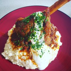 A picture of Slow Braised Lamb Shanks.