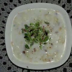 A picture of Nutty Banana Raita.