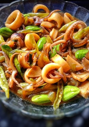 Foto resep Tumis cumi super kilat bahan simple