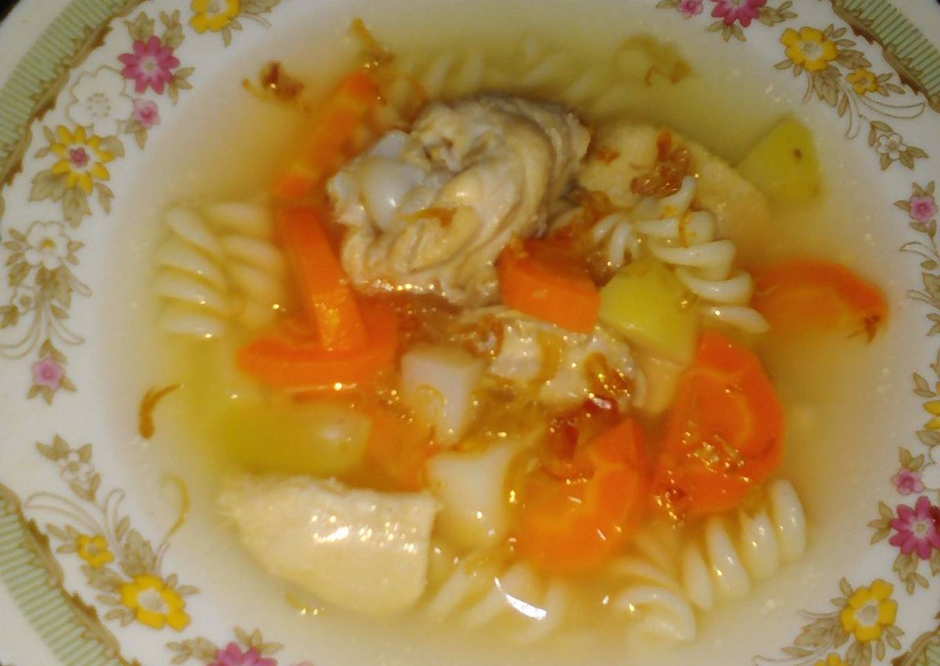 Sop ayam rempah sederhana