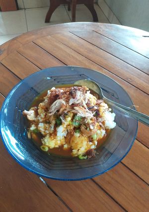 Foto resep Bubur Ayam Kuah Kuning Abang-Abang