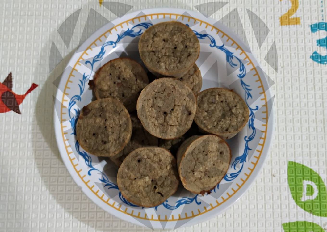 Muffins de banana y pera