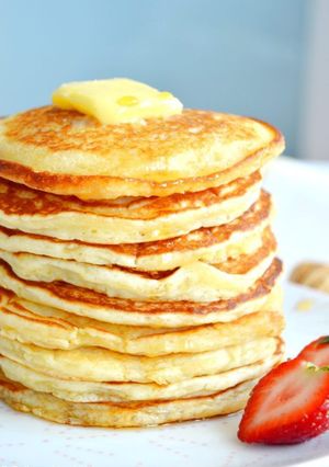 A picture of Fluffy pancakes.