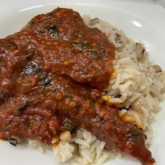 A picture of Stew with ugu.