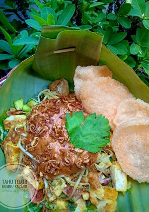 Foto resep Tahu Telur Bumbu Kacang