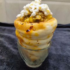 A picture of Stuffed bread cone.