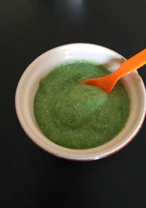 Une photo de Purée épinards-pommes de terre pour bébés