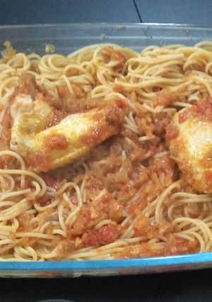 Una foto de Fideos con tuco