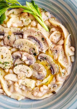 Foto di Pasta e fagioli con funghi