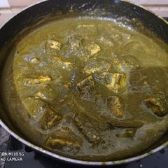 Spinach Malai Paneer A picture of Spinach Malai Paneer.