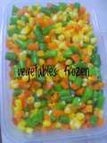 Vegetables frozen homemade