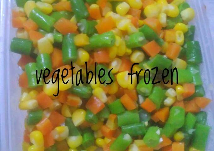 Resep Vegetables frozen homemade yang Bikin Ngiler