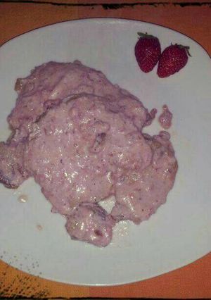Foto di Lonza di maiale alla crema di fragole