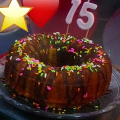 Donut marble cake A picture of Donut marble cake.