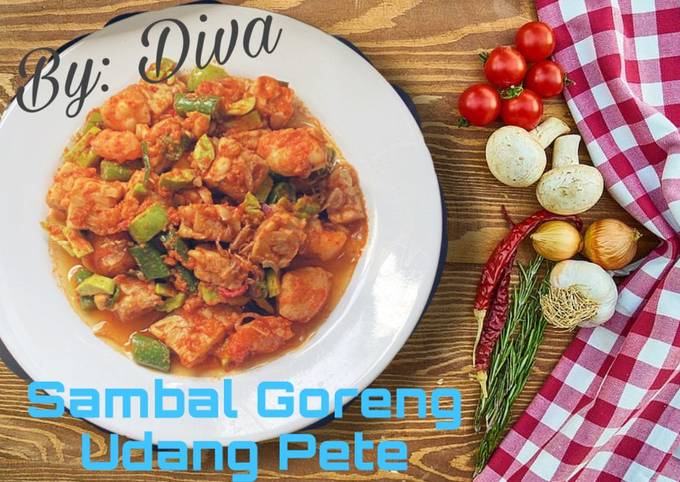 Cara termudah buat Sambal Goreng Udang Pete sajian Hari Raya  sesuai selera